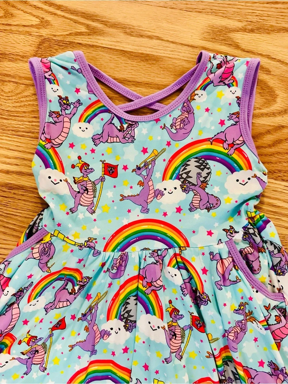 Girls Rainbow & Purple Figment Twirl Dress